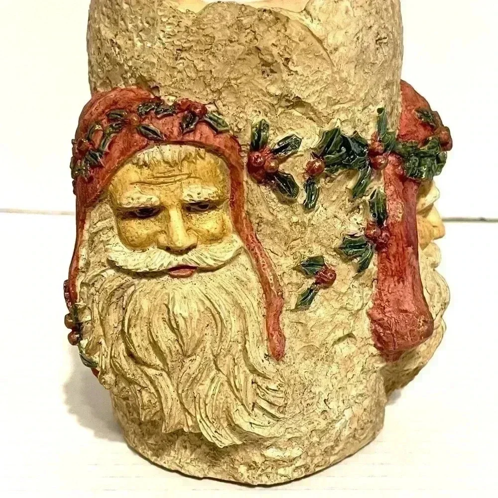 House of Lloyd Christmas Around World Black Forest Santa Candle Holder 1996 Vtg - Picture 4 of 9